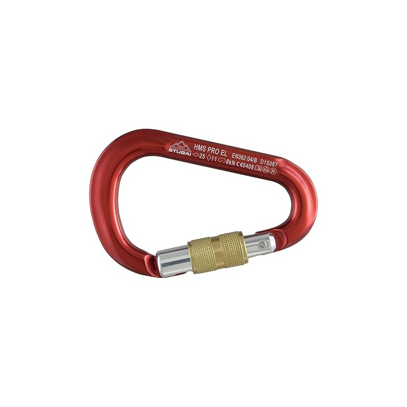 Hms Pro Stubai Sports Easylock Karab with Screw Gate Anodized