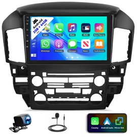 SIXTOP [2+64G] Android Car Stereo for Lexus RX300/Toyota Harrier 1997-2003 with Carplay Android Auto Mirror Link Change Theme 9 inch Touchscreen FM RDS HiFi Bluetooth WiFi GPS+Camera & MIC