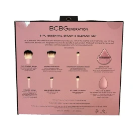 BCBGeneration 8 piece Essential Brush & Blender Set New in Box Makeup Brush Set