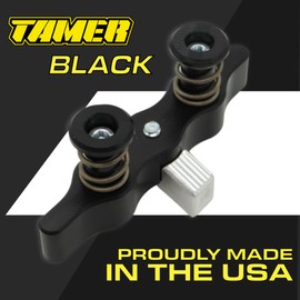 Tamer MX HH-2511 Double Button Motocross Holeshot Device – Black Launch Control System with WDS 2.0 Ring – CNC Aluminum, Spring Loaded, Anti-Scratch Plunger – Dirtbike Start Device – Made in USA