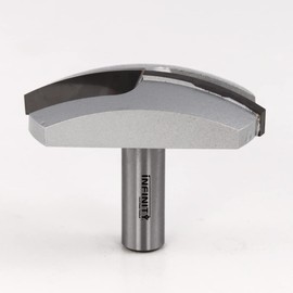 Infinity Cutting Tools 1/2" Shank, Cove Crown Molding Router Bit, 2-3/4" C.D. x 5/8" C.H. x 2-45/64" C.R.| Carbide Tip | Heavy-Duty | for Handheld Or Table Mounted Wood Router