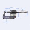Measure Tool 0-25mm Electronic Digital Micrometer 0.001mm Thickness Gauge and