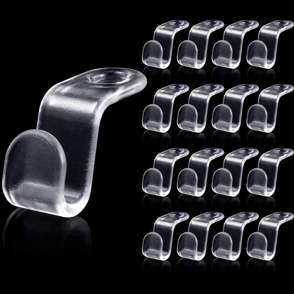 Jetec Jetec 48 Pieces 24 Pieces Clear Clothes Hanger Connector