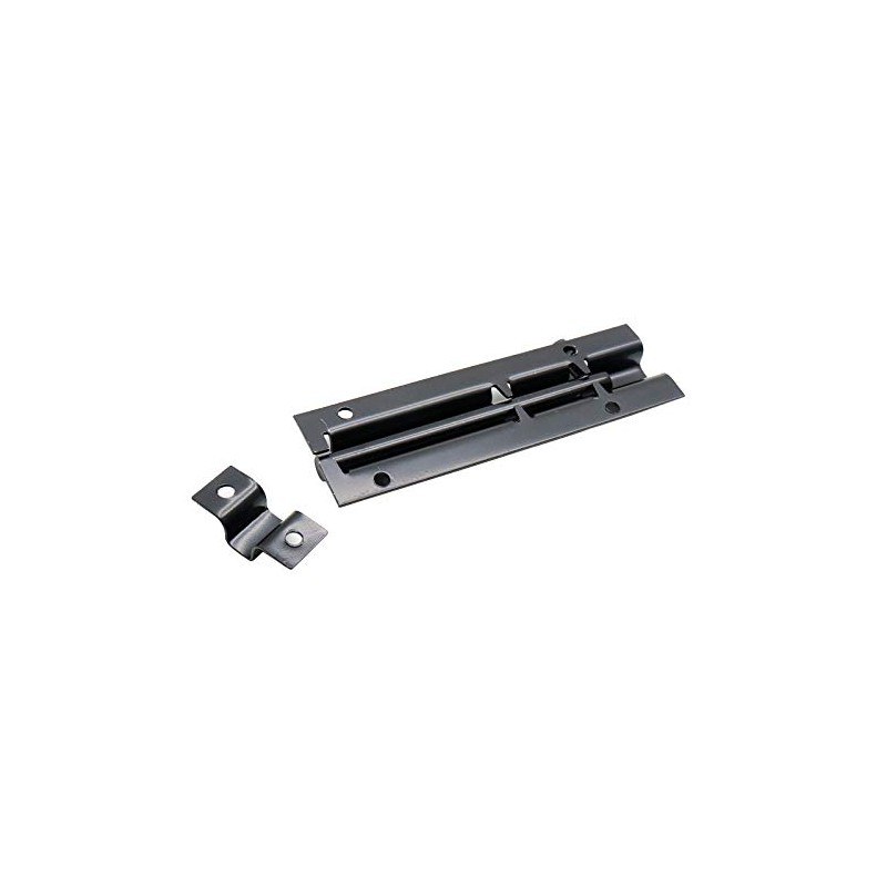 LC LICTOP Black Stainless Steel Slide Bolt Latch Door Barrel