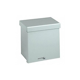 Wiegmann RSC081006GNK RSC-Series Wall Mount Enclosure, NEMA 1/3R Lift-Off Screw Cover, No Knockouts, Galvanized Steel, 8" x 10" x 6"