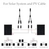 Cerkkapo Solar Cable Y Splitter Plug, 1 Pair Y Connector