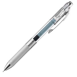 Pentel XBLN75TL-N2 Gel Ink Ballpoint Pen, ENERGEL IN FREE, 0.5mm, Rough Gray, 5 Pens