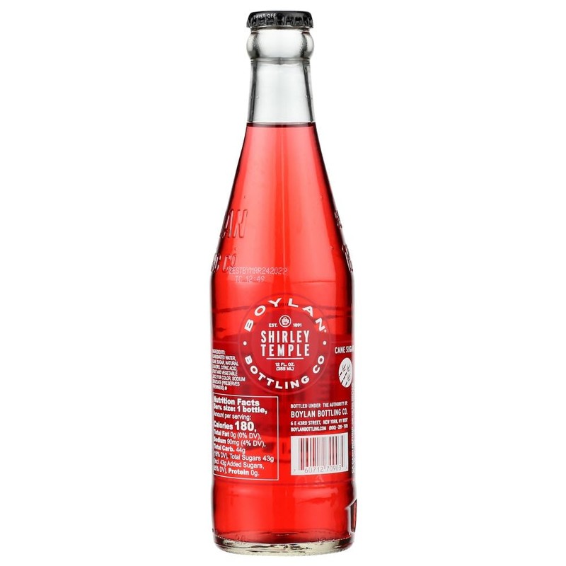 Boylan Shirley Temple craft soda 4PK-12oz glass bottles