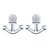 INFINIONLY Delicate Anchor Earrings, 925 Sterling Silver Earrings for Women
