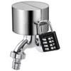 S.fields.inc Faucet Lock with Padlock Key Outdoor Water Faucet Handle