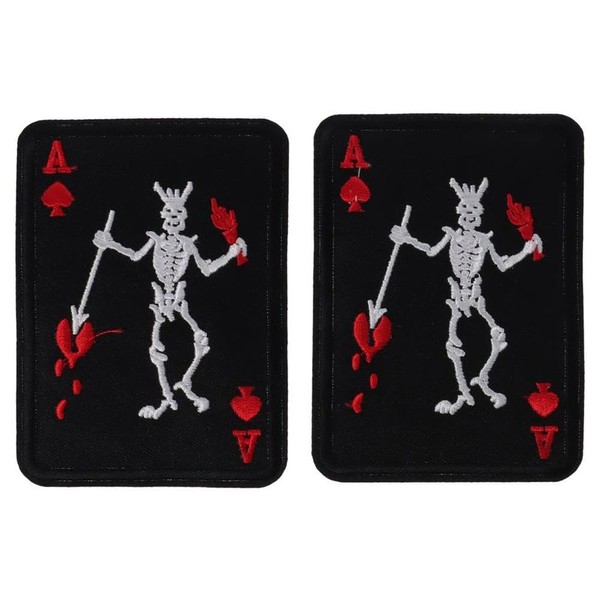 YYlingx 2 PCS Red Ace of Black Pirate Edward Military