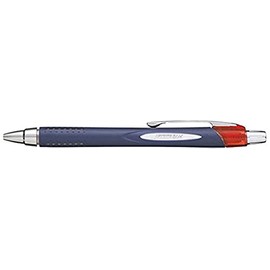 Uni-Ball sxn217r Blue Ballpoint Pen, Silver, Red
