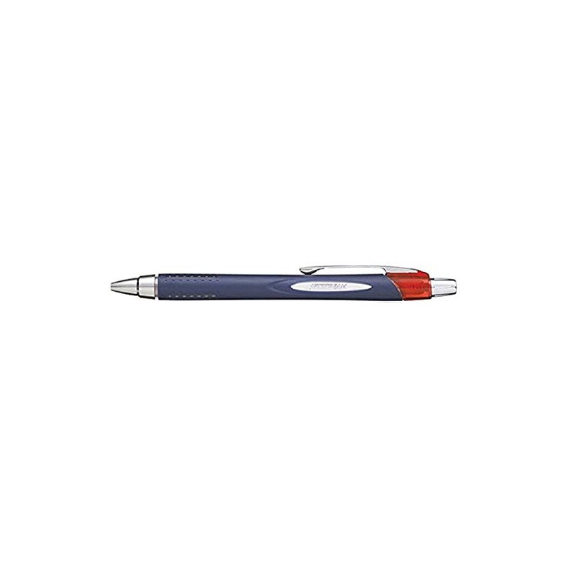 Uni-Ball sxn217r Blue Ballpoint Pen, Silver, Red