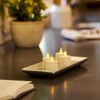 Luminara Flameless Tealight Candles (Unscented, Ivory 2-Pack) - Real-Flame Effect,