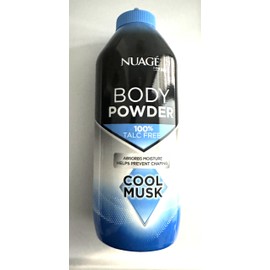 Nuage Body Powder for Men, Cool Musk Scent, 250g, Talc-Free, Moisture Absorbing