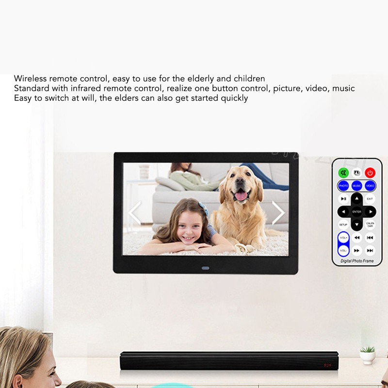 8 Inch Digital Photo Frame 1280x800 HD IPS Display Support