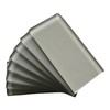 3x6 Cool Gray Color Wave Glass Tile - CW04 Silver