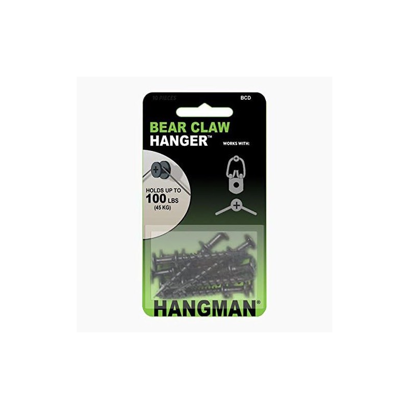 Bear Claw Hanger Black BCD-25 Pack of 25