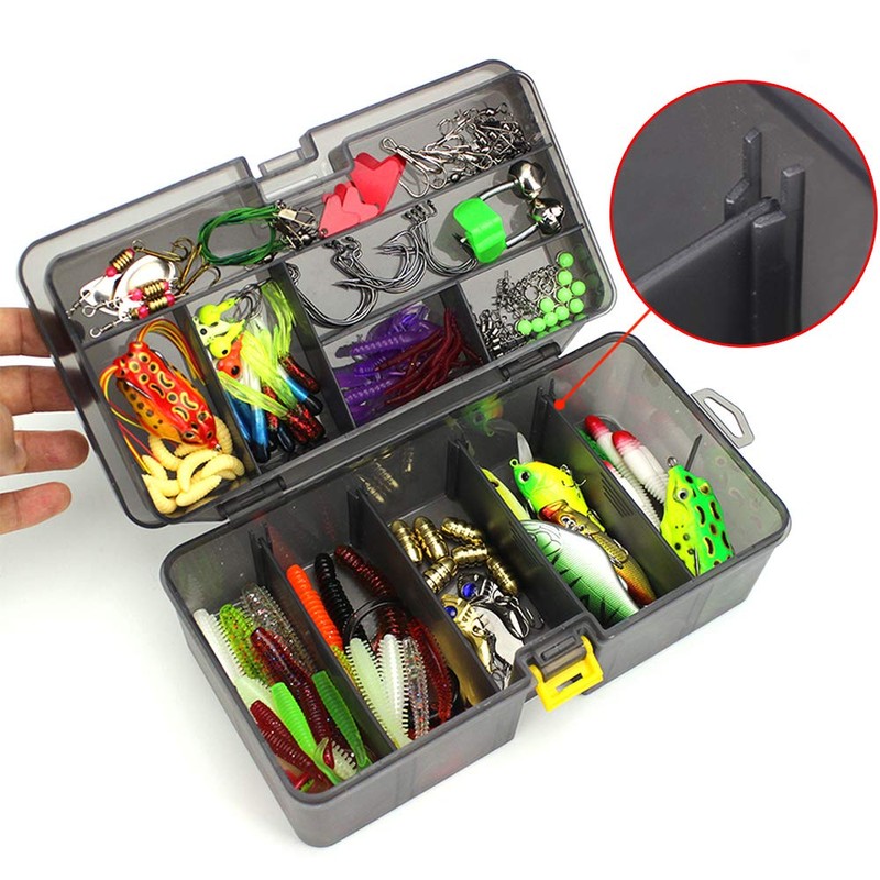 Leeko Fishing Lure, Spinner Fishing Set, Artificial Lure, Blinker, Rubber