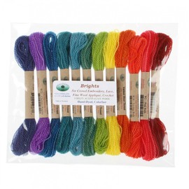 Valdani 100% Australian Virgin Wool Thread Collection Size 8 Thread 12 Brights