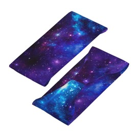 Colorful Purple Space Galaxy Stars Nebula Sports Sweatband Head Bands for Women Men Sweat-Absorbing Headbands Suitable for Running Yoga Fitness Football Exercise