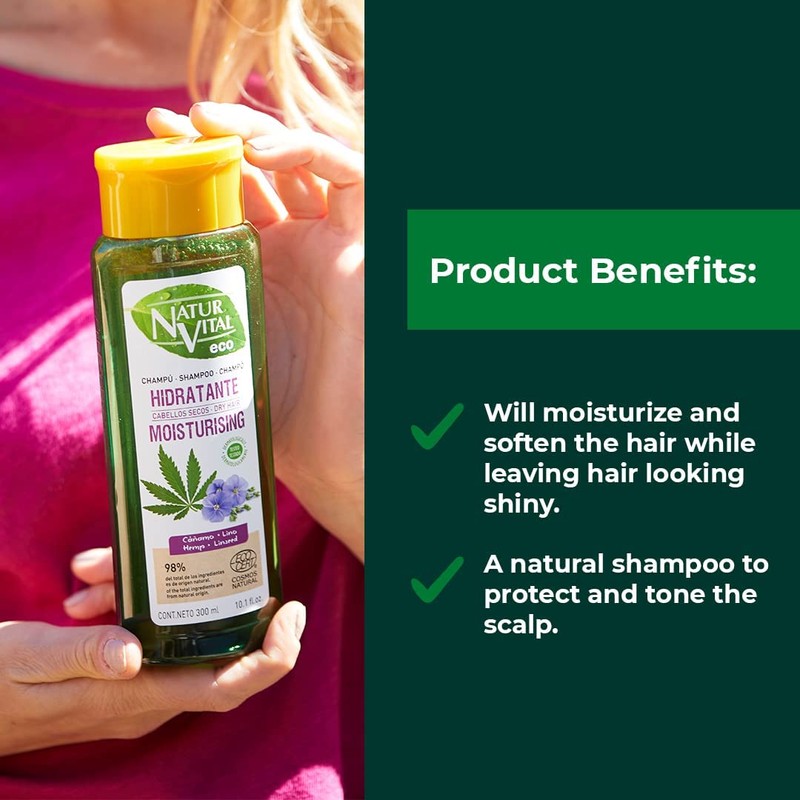 Eco Hidratante Cáñamo Y Lino Champú 300 ml