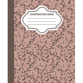 Rosy Brown/Beige Composition Book