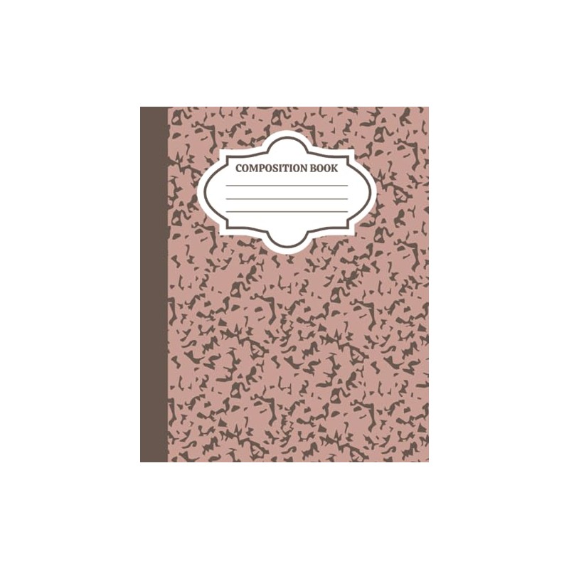 Rosy Brown/Beige Composition Book