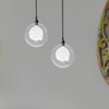 Double Layer Glass Lampshade 3.9 Inch Globe Pendant Lamp Shade