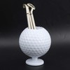 Golf Desktop Gift, Golf Ball Model Pen Holder Golf Putter