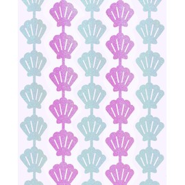 xo, Fetti Party Mermaid Shell Foil Curtain - Set of 2 | Mermaid Birthday Party Supplies, Under The Sea Decorations, Let's Shellabrate, Sea Creatures Favors, Ocean Animal