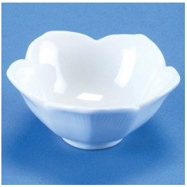 BIA Cordon Bleu Lotus Bowl - 3.5-Inch Asian White Porcelain Mini Dish, 2 Oz. Capacity - Microwave & Dishwasher Safe, Ideal for Sauces, Dips, Condiments & Small Snacks, Compact Ceramic Serving Bowl