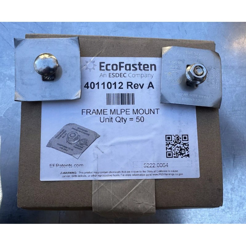 EcoFasten New Ecofasten Solar 4011012 Frame MLPE Module Stainless Steel