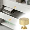 Palmcee 10 Pieces Door Knobs, Gold Round Drawer Knobs with