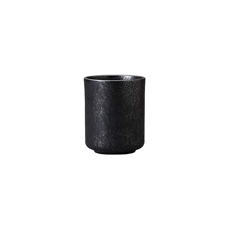 Yamashita Kogei 756621251 Long Black Crystal Tea Cup, Large, 2.8
