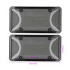 License Plate Frame Cover Set Standard Fit Smoky UV Resistant