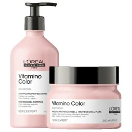 Vitamino Color A-ox Loreal Shampoo 500ml  Mascarilla 250ml                                                                                            