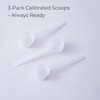 3-Pack 5g Scoop for Creatine – White Measuring Spoons Calibrated