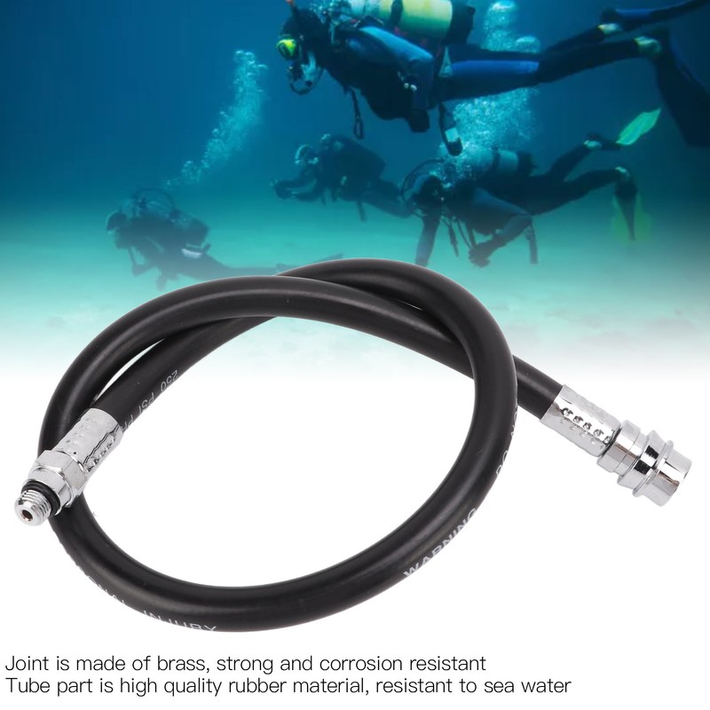 Scuba Diving BCD Low Pressure Regulator Hose Flexible Rubber Gas