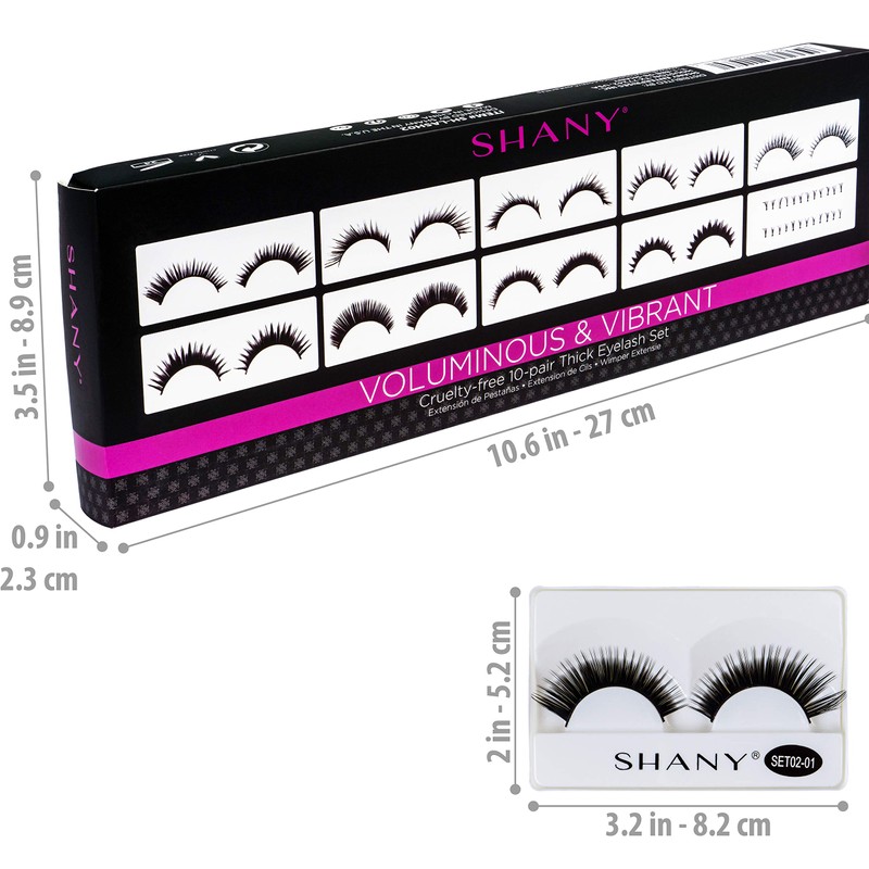 SHANY Eyelash extend - set of 10 assorted reusable eyelashes