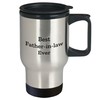 Best Father-in-law Ever Travel Mug, Stainless Steel, 14oz, Funny Quote,