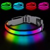 Collar reflectante para perro y gato, ajustable de neopreno suave