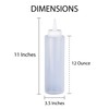 HIC Kitchen Refillable Squeeze Bottle with Precision Nozzle, Clear, BPA