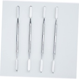 WOONEKY 3pcs Stainless Steel Makeup Mixing Rod Palette Silver Bar Tool for Foundation Cosmetics