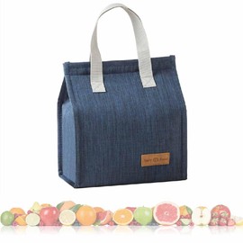 Lunch Bag Lunch Bag Lunch Bag Lunch Bag Large Capacity Portable Portable Travel Warm Cold Beverage Hot Drink Waterproof Portable Back to School Classroom School Office Work Unisex (Blue)