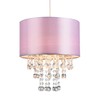 Modern and Eye-Catching Lilac Satin Fabric Pendant Light Shade with