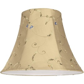Aspen Creative 58051A, Bell Uno Lamp Shade, Gold, 7" Top x 14" Bottom x 11" Slant Height, Slip UNO 36mm