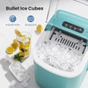 Crzoe Portable Ice Maker Machine with Handle, 26lbs/24Hrs, 6Mins/9 Ice