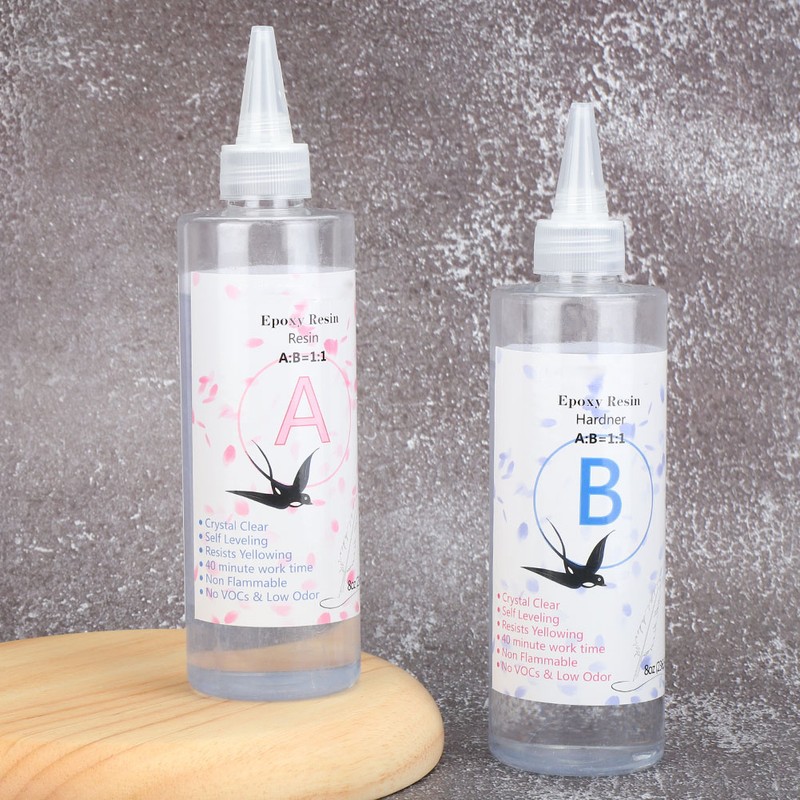 1:1 Epoxy Resin Transparent Glue Sealant DIY Handcrafted Making 40Min