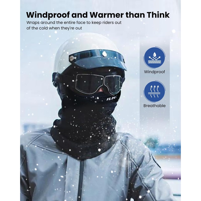 ILM ILM Motorcycle Balaclava Face Mask for Ski Snowboard Cycling